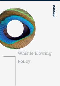 Whistle Blowing Policy CONTENTS 03