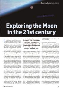 CRAWFORD, ANAND: MEETING REPORT  Exploring the Moon in the 21st century L