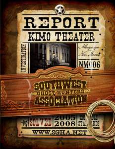 Investigation of the KiMo Theater, Albuquerque, NM