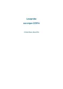organ_2016_02_Leseprobe_Layout:41 Seite 9  Leseprobe aus organ  © Schott Music, Mainz 2016