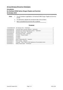 Airworthiness Directive Schedule Amendment Nr 10-10