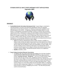 Microsoft Word - International Ed Newsletter 09-11