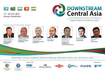 17 – 18 June 2015 Almaty, Kazakhstan 2nd InternatIonal annual conference  www.downstreamca.com