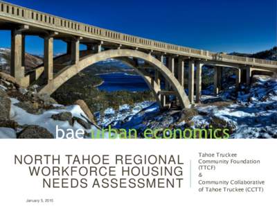 bae urban economics NORTH TAHOE REGIONAL WORKFORCE HOUSING NEEDS ASSESSMENT January 5, 2015