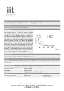 TITLE Method for the preparation of poly-aniline composites and reduced graphene oxide INVENTORS Sergio Bocchini, Alessandro Chiolerio, Samuele Porro