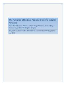   	
      The	
  Advance	
  of	
  Radical	
  Populist	
  Doctrine	
  in	
  Latin	
  