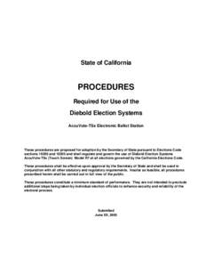 Microsoft Word - DESI AV-TSX AVPM  Procedures[removed]doc