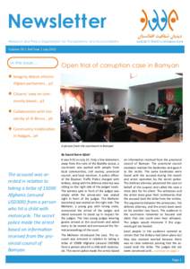 Newsletter Research and Policy Organization for Transparency and Accountability Volume 19 | 2nd Year | JulyIn this issue...