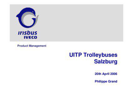 Product Management  UITP Trolleybuses