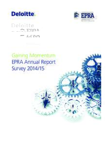 Gaining Momentum EPRA Annual Report SurveyEtude EPRA 2015.indd 1