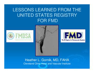 Microsoft PowerPoint - FMD Registry Lessons Learned 2013_updated.ppt [Compatibility Mode]
