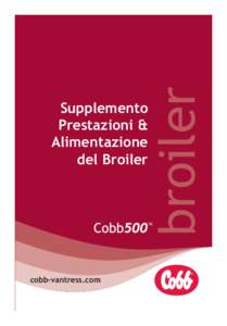 Italian Cobb500 BP&N 2015_Italian Cobb500 BP&N08:18 Page 3  broiler Supplemento Prestazioni &