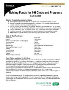 Microsoft Word - Raising Funds for 4-H Clubs and Programs Fact Sheet.doc