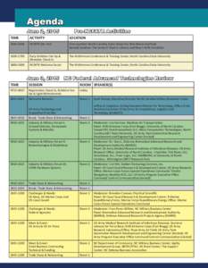 Agenda June 2, 2015 Pre-NCFATR Activities  TIME