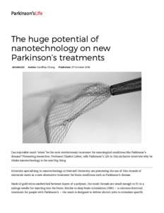 The huge potential of nanotechnology on new Parkinson’s treatments