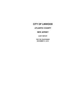 CITY OF LINWOOD ATLANTIC COUNTY NEW JERSEY AUDIT REPORT FOR THE YEAR ENDED DECEMBER 31, 2010