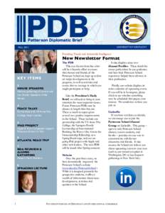 PDB Patterson Diplomatic Brief UNIVERSITY OF KENTUCKY