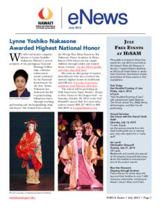 July[removed]Lynne Yoshiko Nakasone Awarded Highest National Honor  W