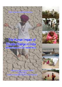 Policy Notes for Parliamentarians  The Human Impact of Climate Change in India Advancing political leadership