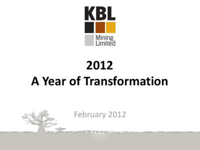 2012 A Year of Transformation