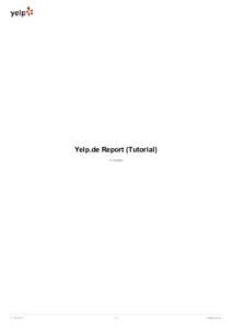 Yelp.de	Report	(Tutorial