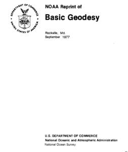 NOAA Reprint of  Basic Geodesy Rockville,  Md.
