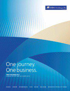 One journey. One business. FBN HOLDINGS PLC