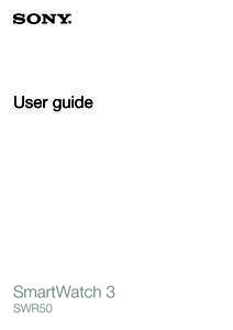 User guide  SmartWatch 3 SWR50