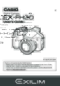 E  Digital Camera User’s Guide