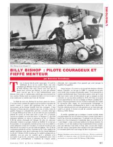 L’HISTOIRE Photo RE14469 du MDN Billy Bishop et son Nieuport 17.  BILLY BISHOP : PILOTE COURAGEUX ET