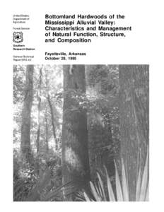 United States Department of Agriculture Forest Service  Bottomland Hardwoods of the