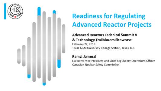Readiness For Regulating Small Modular Reactors - Ramzi Jammal at the Advanced Reactors Technical Summit V & Technology Trailblazers Showcase