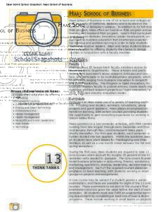 Clear Admit School Snapshot: Haas School of Business  Haas School of
