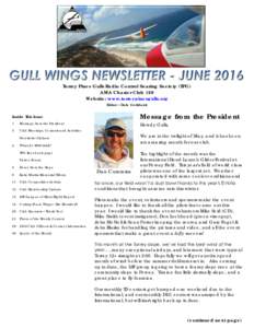 Torrey Pines Gulls Radio Control Soaring Society (TPG) AMA Charter Club 129 Website: www.torreypinesgulls.org Editor – Dale Gottdank  Inside This Issue