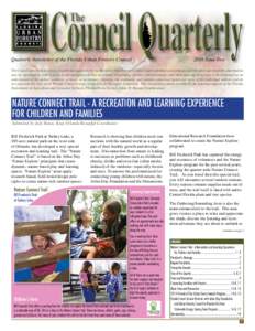 Council Quarterly The Quarterly Newsletter of the Florida Urban Forestry Council			  2016 Issue Two