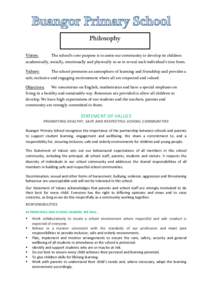 Microsoft Word - Philosophy Document for Buangor Primary School