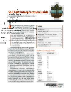 Soil Test Interpretation Guide