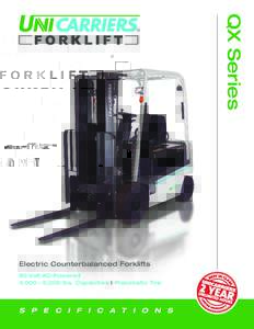 QX Series  R Electric Counterbalanced Forklifts 80 Volt AC-Powered