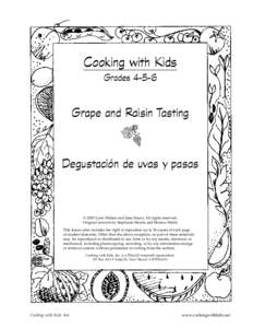 Cooking with Kids Grades[removed]Grape and Raisin Tasting  Degustación de uvas y pasas