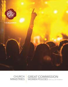 THEALLIANCE  CHURCH MINISTRIES  GREAT COMMISSION