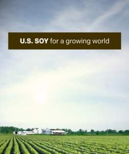 THE U.S. SOY INDUSTRY IS A TRUSTED PARTNER, PROVIDING ITS CUSTOMERS WITH A TOTAL QUALITY EXPERIENCE: HIGH-PERFORMING PRODUCTS DELIVERED BY THE MOST