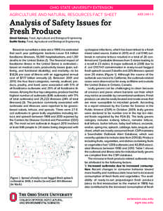 Analysis of Safety Issues for Fresh Produce