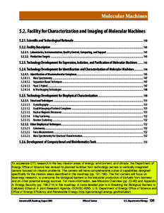 Molecular Machines 5.2. Facility for Characterization and Imaging of Molecular MachinesScientiﬁc and Technological Rationale .....................................................................................