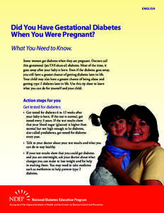 Did you have gestational diabetes when you were pregnant? What you need to know.