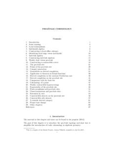 ´ PRO-ETALE COHOMOLOGY Contents 1. Introduction