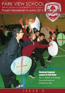 Medieval England comes to Park View Year 7 Battle of Hastings Re-enactment on Enterprise Day