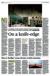 A10 Behind the News  FRIDAY, APRIL 4, 2008 SOUTH CHINA MORNING POST Where there’s smoke The events of the