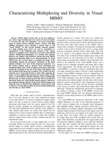 Radio resource management / Information theory / IEEE 802 / MIMO / Multiplexing / Spacetime code / Orthogonal frequency-division multiplexing / Fading / Cooperative MIMO / Multi-user MIMO