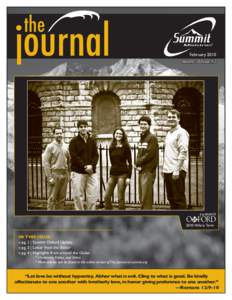 the  journal February 2010 Volume 10 Issue #2