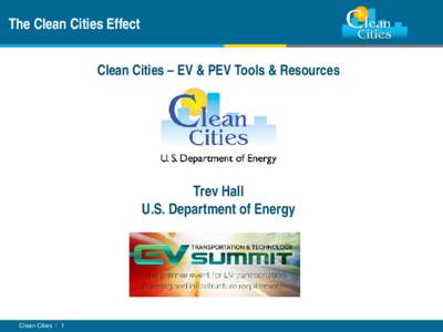 Clean Cities Presentation Template